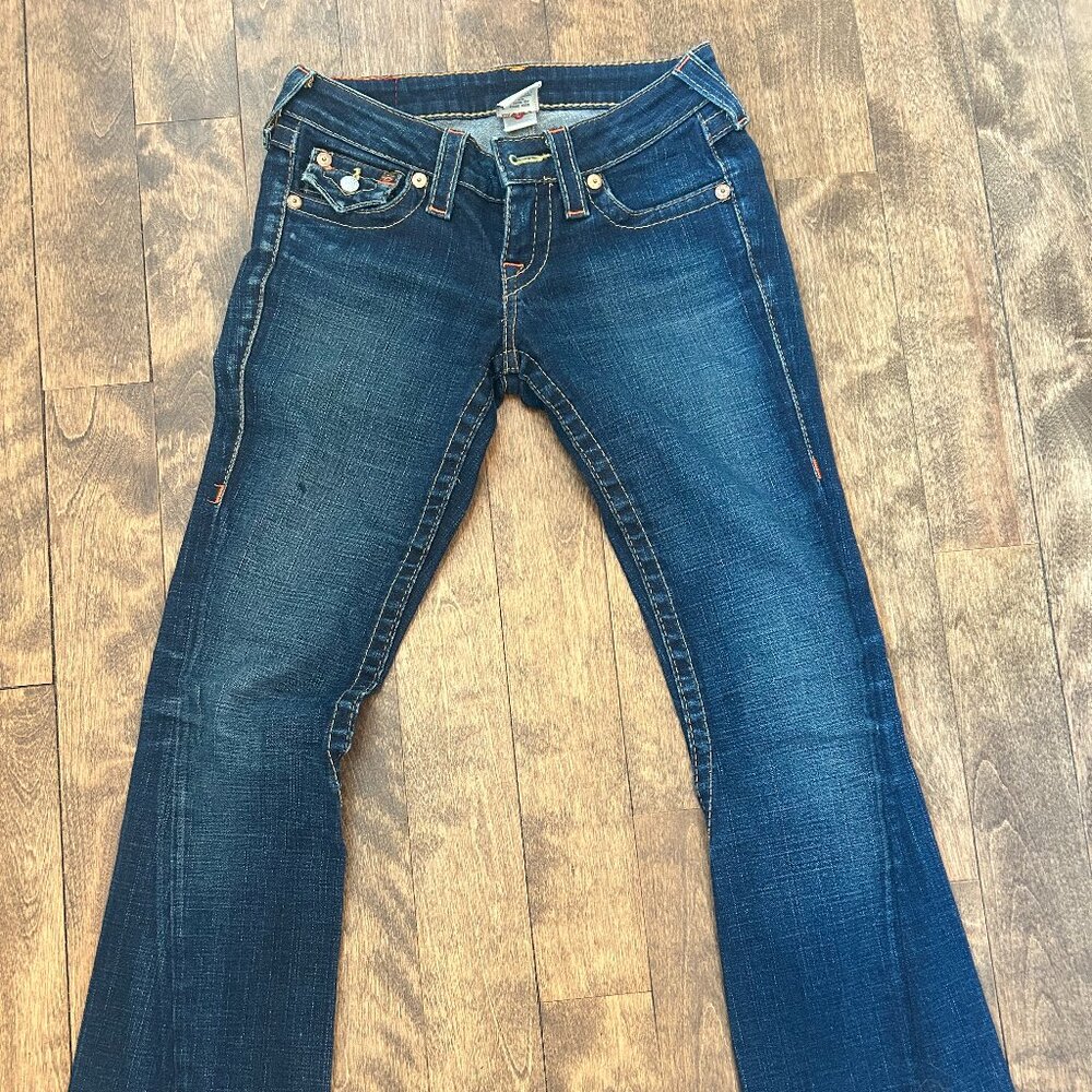 True Religion low rise bootcut Jeans, size 25